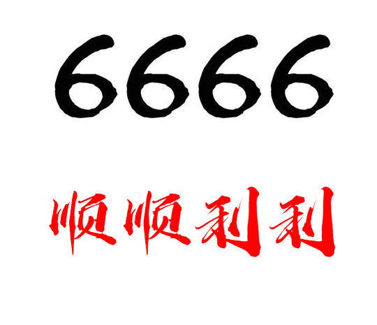 菏泽移动手机尾号6666寓意六六大顺