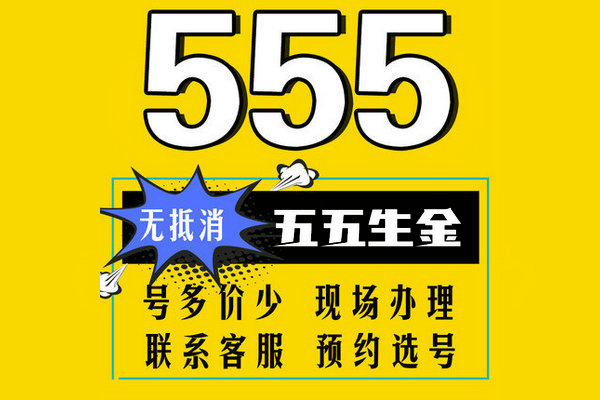 定陶135手机尾号555吉祥号码出售